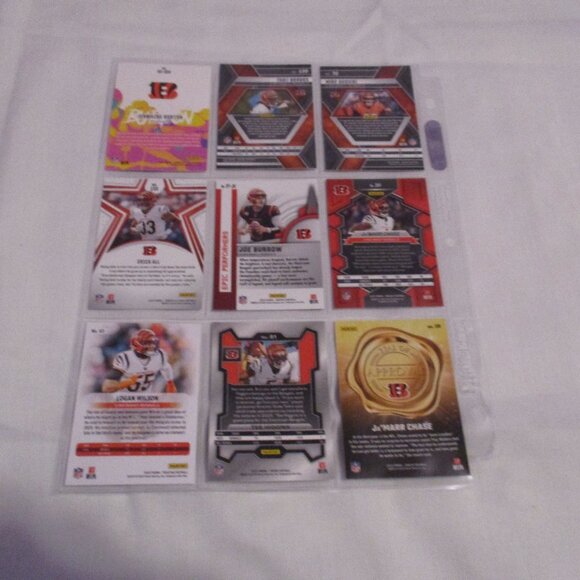 (9) Football Cards Mixed Lot CINCINNATI BENGALS - Picture 2 of 2